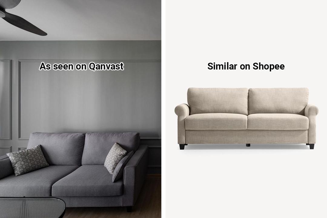 Shopee Home Qanvast&#39;s Picks Fabric Sofa