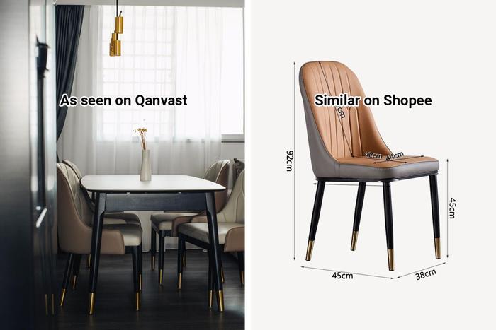 Shopee Home Qanvast&#39;s Picks Leather Dining Chair