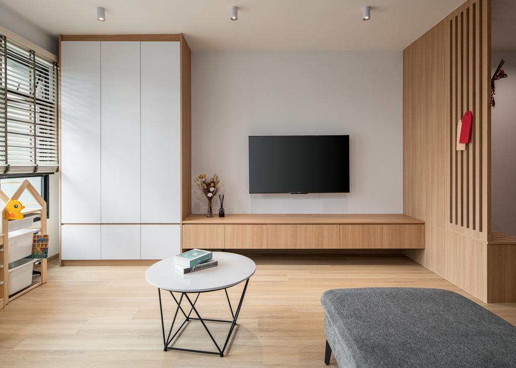 Scandinavian, HDB, Living Room, Choa Chu Kang Avenue 1, Interior Designer, Mr Designer Studio