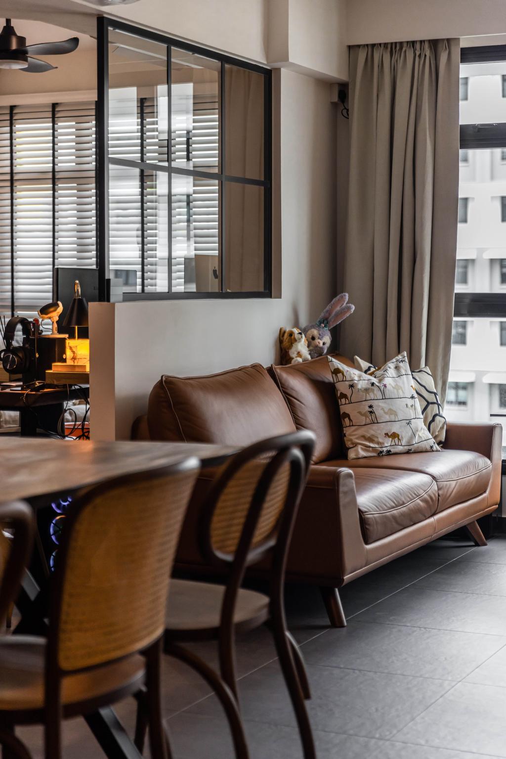 Modern, HDB, Living Room, Northshore Drive, Interior Designer, Swiss Interior Design, Contemporary