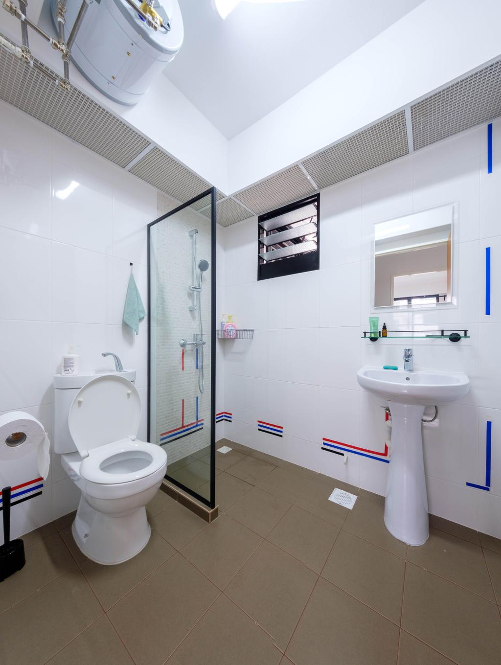 Scandinavian, HDB, Bathroom, Buangkok Link, Interior Designer, HT Designn & Build