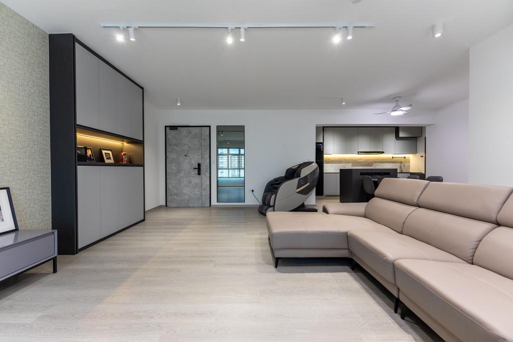 Contemporary, HDB, Living Room, Choa Chu Kang Avenue 1, Interior Designer, Builders Plus