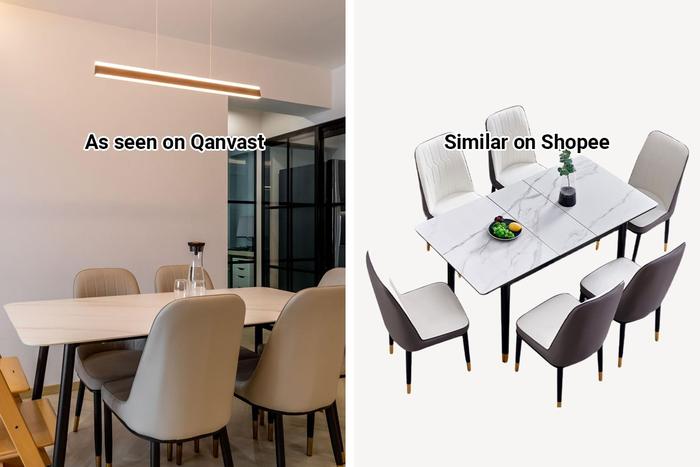 qanvast&#39;s picks shopee extendable marble dining table