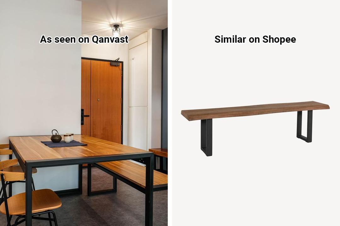 industrial dining bench qanvast&#39;s picks shopee
