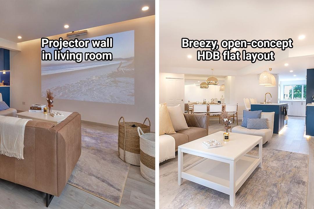 Tricky 4-Room HDB Flat Finds New Life as Coastal Aussie Home