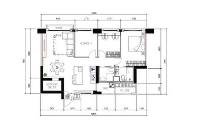 The Pinnacle @ Duxton, Inizio Atelier, Contemporary, HDB, 4 Room Hdb Floorplan, 4 Room Apartment, Type S 1 2 F, Space Planning, Final Floorplan