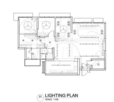 Northshore Drive, Salt Studio, Contemporary, HDB, 5 Room Hdb Floorplan, Lighting Plan