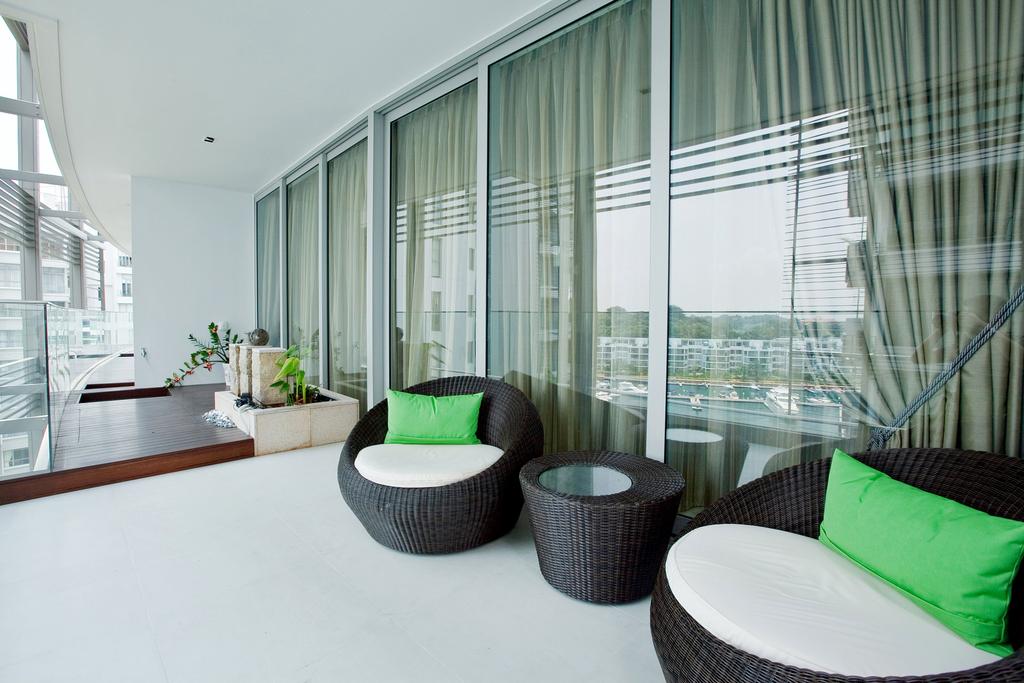 Modern, Condo, Balcony, Sentosa Oceanfront, Interior Designer, Length & Breadth, Minimalist
