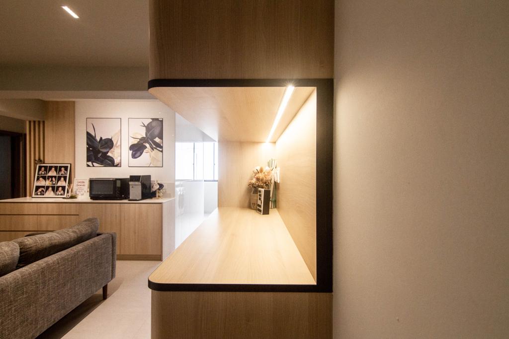 Contemporary, HDB, Living Room, Northshore Drive, Interior Designer, Eames & Scales, Scandinavian