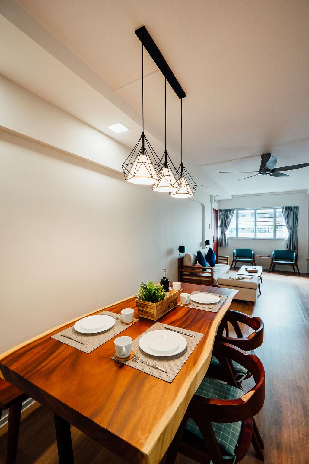 Contemporary, HDB, Dining Room, Jurong West Street 52, Interior Designer, Violetta Design Studio