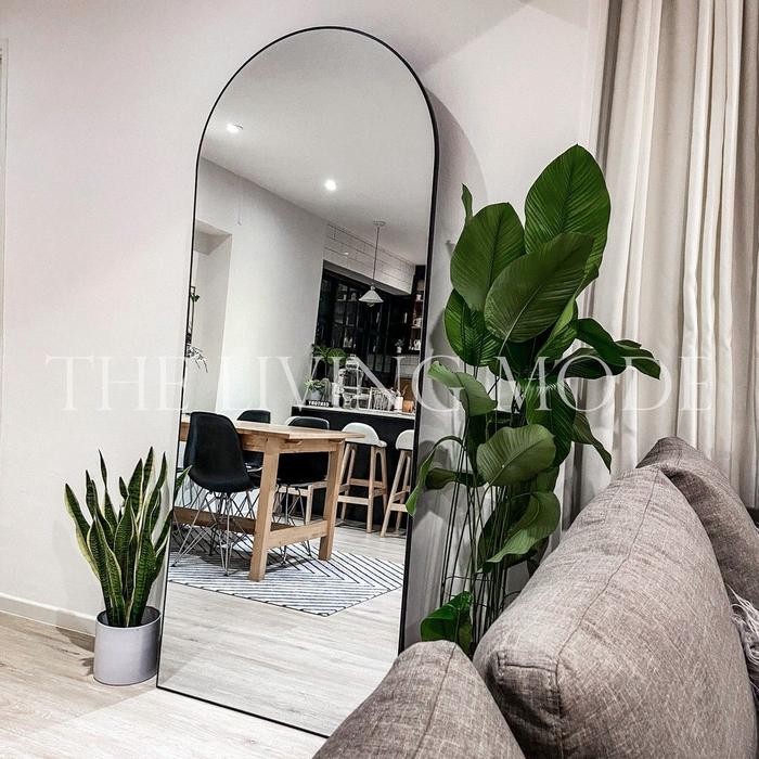 arched standing floor mirror shopee home qanvast