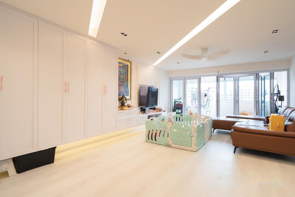Modern, HDB, Living Room, Hougang Street 51, Interior Designer, Interea