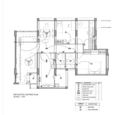 Cassia Crescent, Schemacraft, Scandinavian, HDB, 4 Room Hdb Floorplan, Lighting Plan, Space Planning, Final Floorplan
