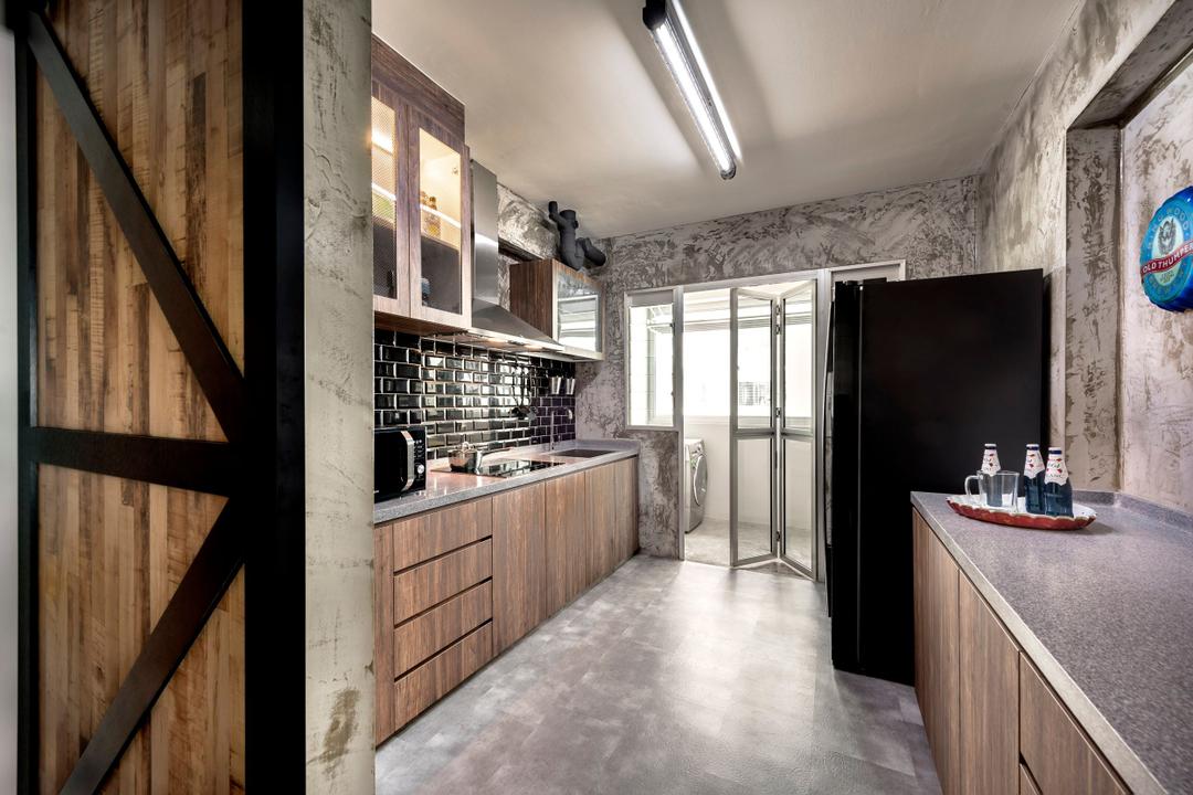 Yishun Street 51, Artdecor Design Studio, Retro, Kitchen, HDB