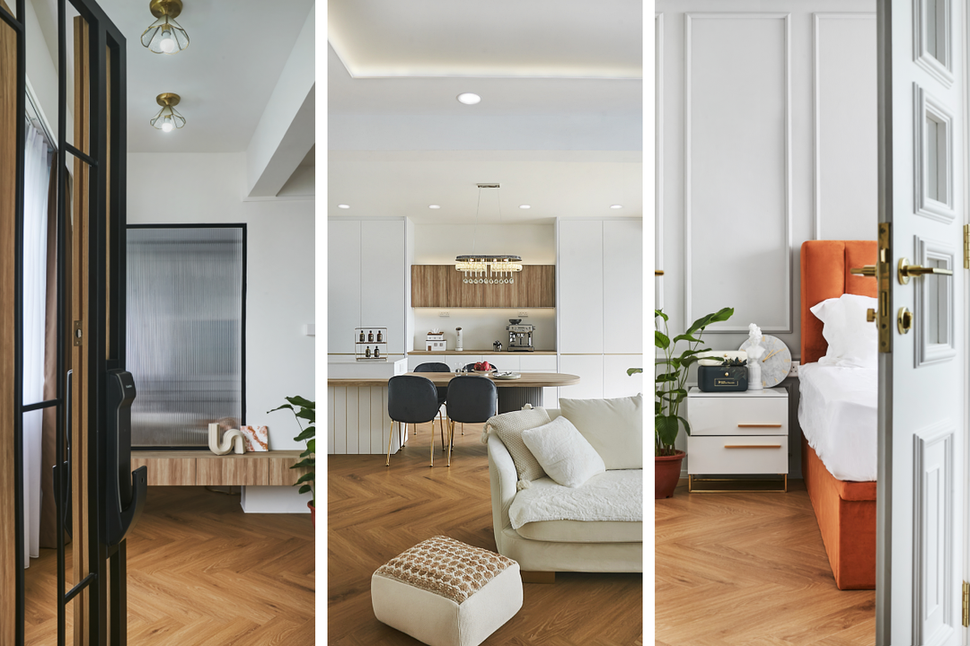 '80s Bukit Panjang 5-Room Flat Gets Modern Taiwanese-Inspired Makeover