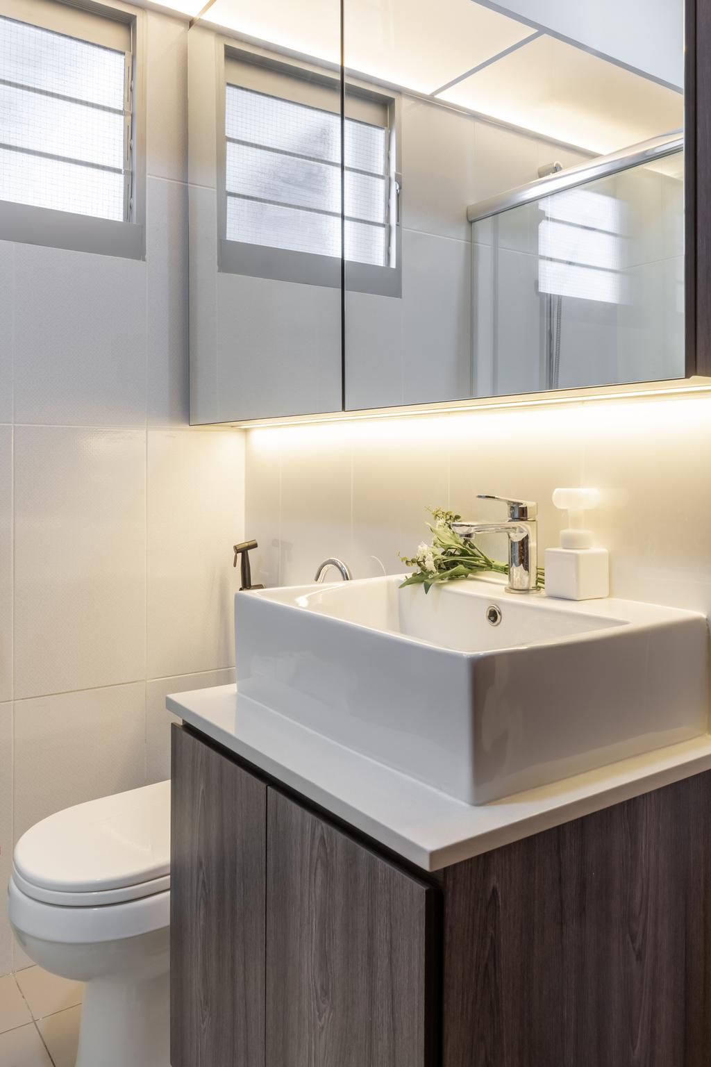 Contemporary, HDB, Bathroom, Bedok Beacon, Interior Designer, Yang's Inspiration Design