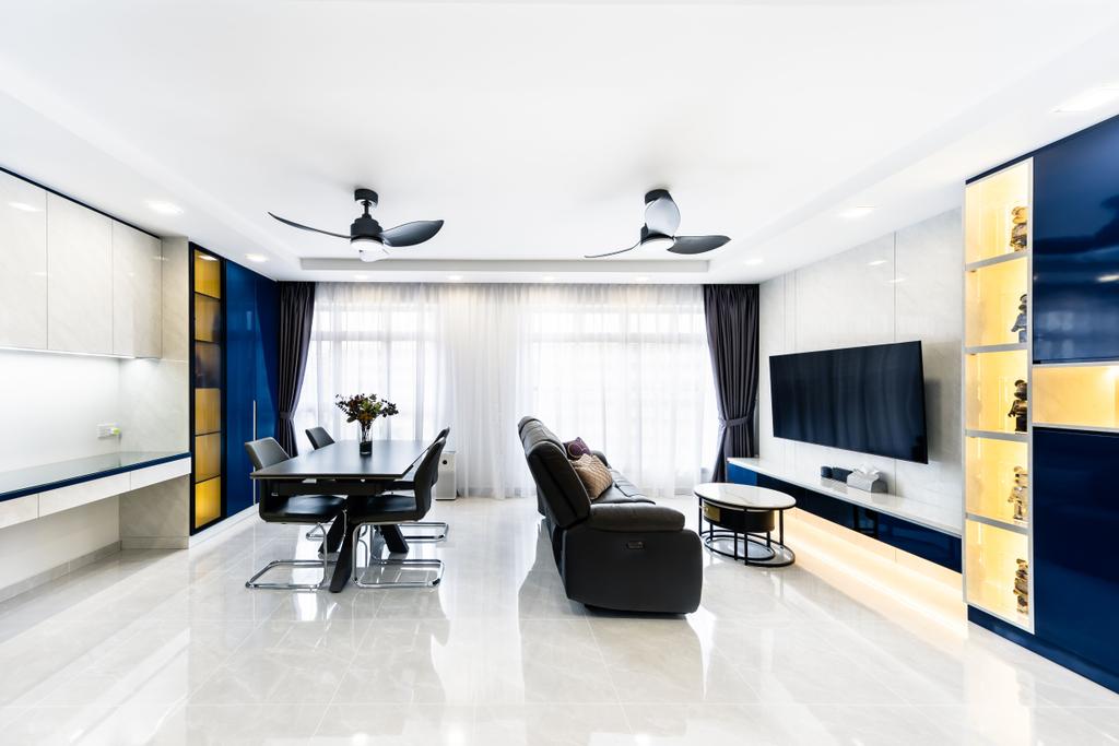 Transitional, HDB, Living Room, Bedok North Drive, Interior Designer, U-Home Interior Design