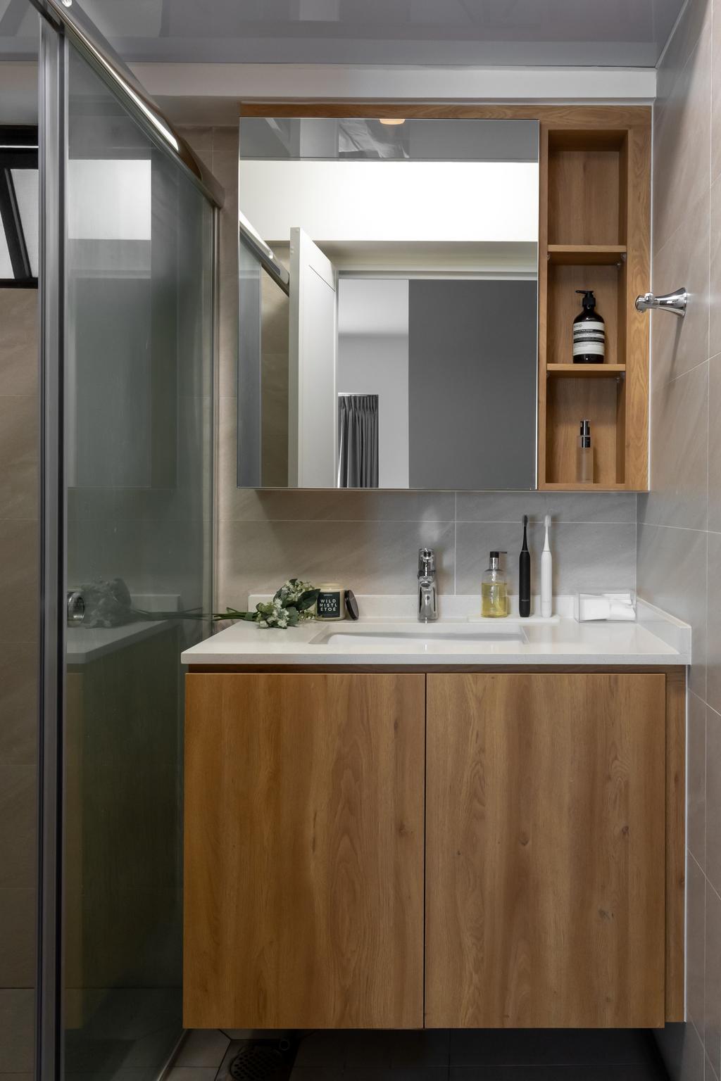 Modern, HDB, Bathroom, Skyville @ Dawson, Interior Designer, Yang's Inspiration Design, Scandinavian