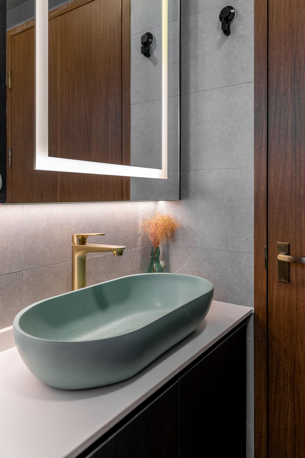 Contemporary, HDB, Bathroom, Yishun Street 44, Interior Designer, Yang's Inspiration Design, Scandinavian