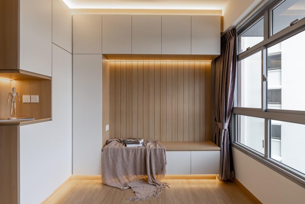 Modern, HDB, Living Room, Waterway Sunrise, Interior Designer, Yang's Inspiration Design, Scandinavian