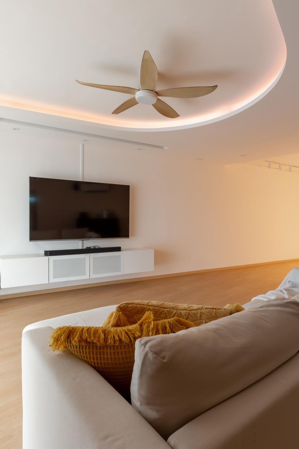 Scandinavian, HDB, Living Room, Admiralty Drive, Interior Designer, Yang's Inspiration Design