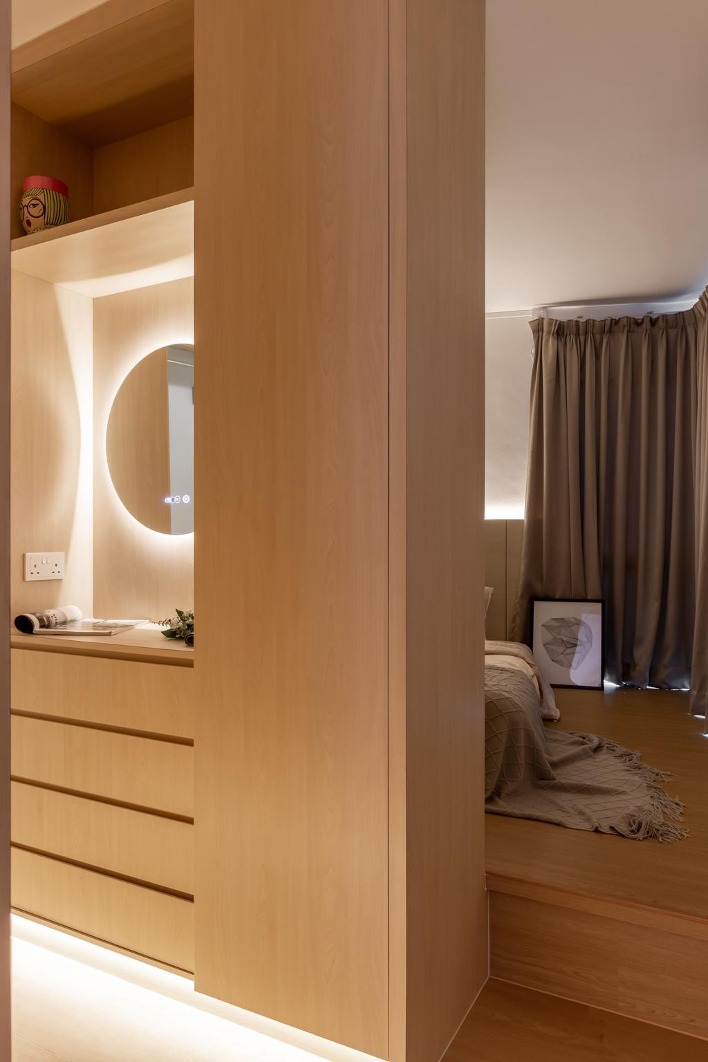 Scandinavian, HDB, Bedroom, Admiralty Drive, Interior Designer, Yang's Inspiration Design