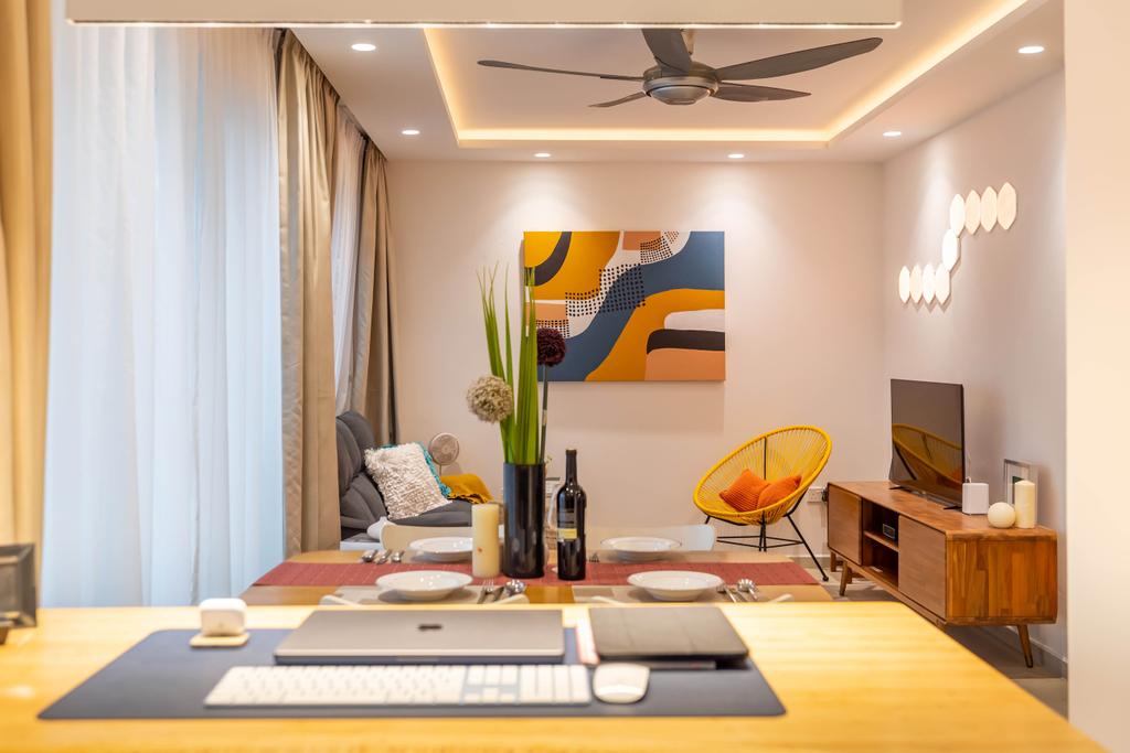 Contemporary, HDB, Living Room, Punggol Field, Interior Designer, The Interior Place