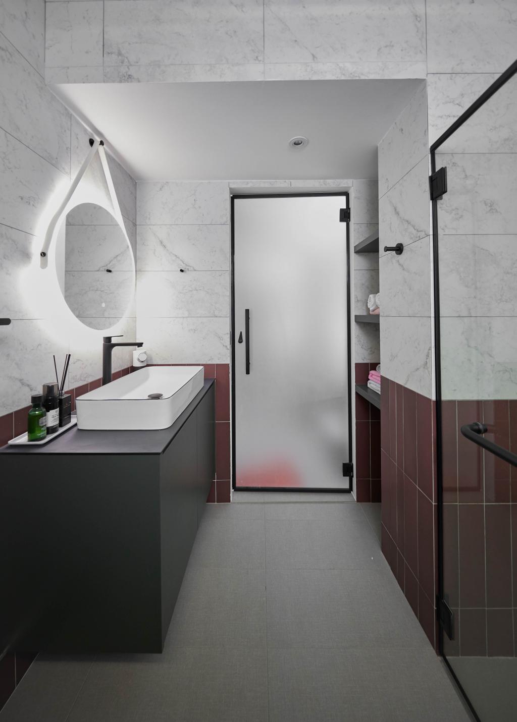 Contemporary, HDB, Bathroom, Tampines Street 24, Interior Designer, MET Interior