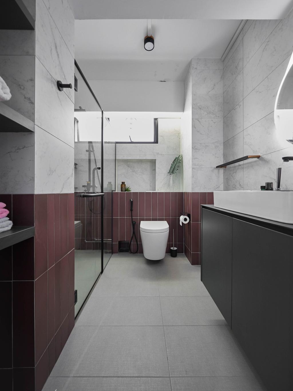 Contemporary, HDB, Bathroom, Tampines Street 24, Interior Designer, MET Interior