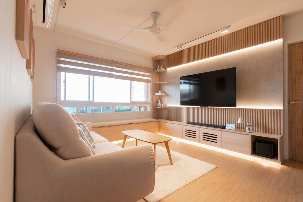 Scandinavian, HDB, Living Room, Tampines Street 82, Interior Designer, ChengYi Interior Design, Contemporary