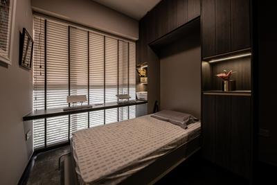 Seaside Residences, Space Atelier, Contemporary, Bedroom, Condo, Modern Luxury, Display Cabinets, Murphy Bed