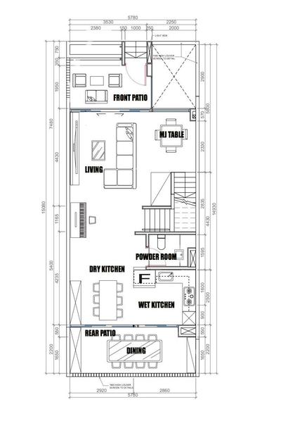 Hillcrest Villa, NJ Concept, Contemporary, Landed, Landed Floorplan, 1st Storey, Space Planning, Final Floorplan