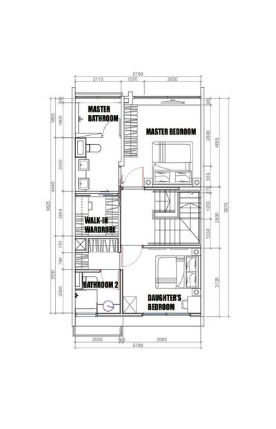 Hillcrest Villa, NJ Concept, Contemporary, Landed, Landed Floorplan, 2nd Storey, Space Planning, Final Floorplan