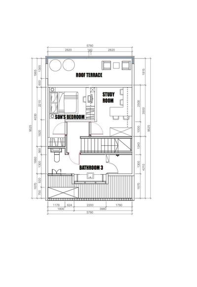 Hillcrest Villa, NJ Concept, Contemporary, Landed, Landed Floorplan, Attic, Space Planning, Final Floorplan