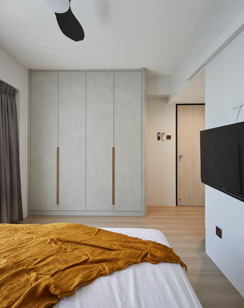 Modern, HDB, Bedroom, Punggol Drive, Interior Designer, Plus Interior Studio, Scandinavian