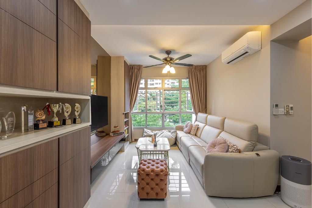 Contemporary, HDB, Living Room, Tampines Street 86, Interior Designer, LOME Interior