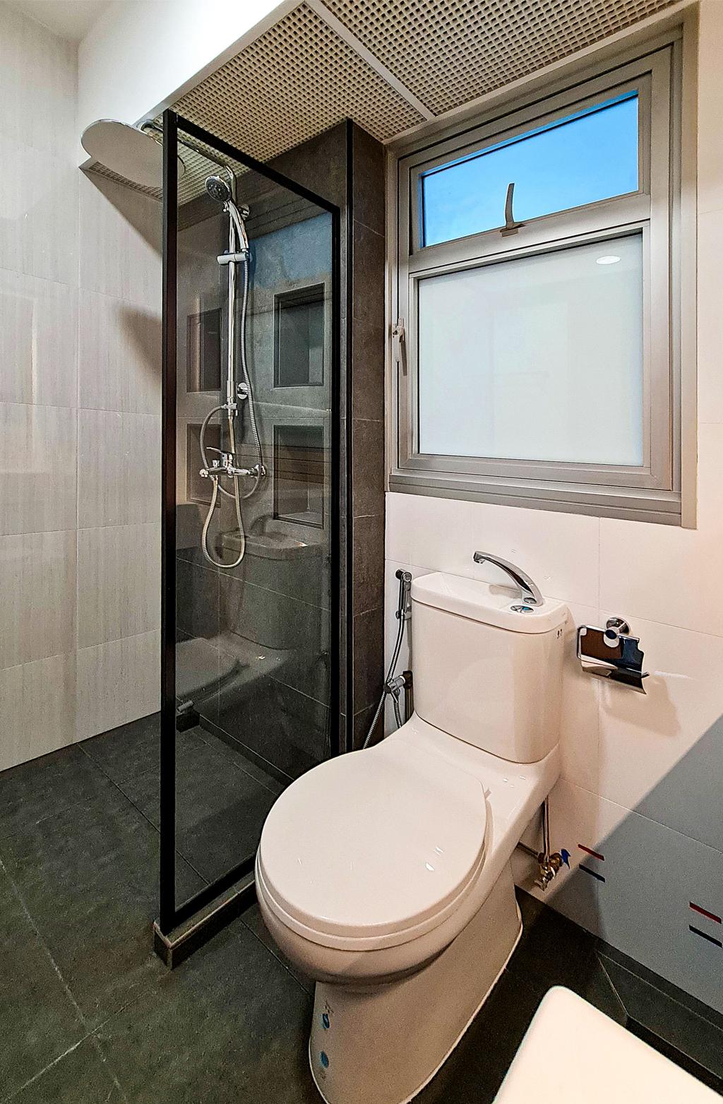 Contemporary, HDB, Bathroom, Northshore Drive, Interior Designer, Mesh Room Design