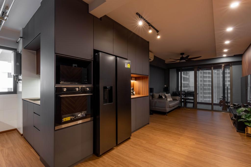 Contemporary, HDB, Kitchen, Yishun Avenue 11, Interior Designer, Yang's Inspiration Design