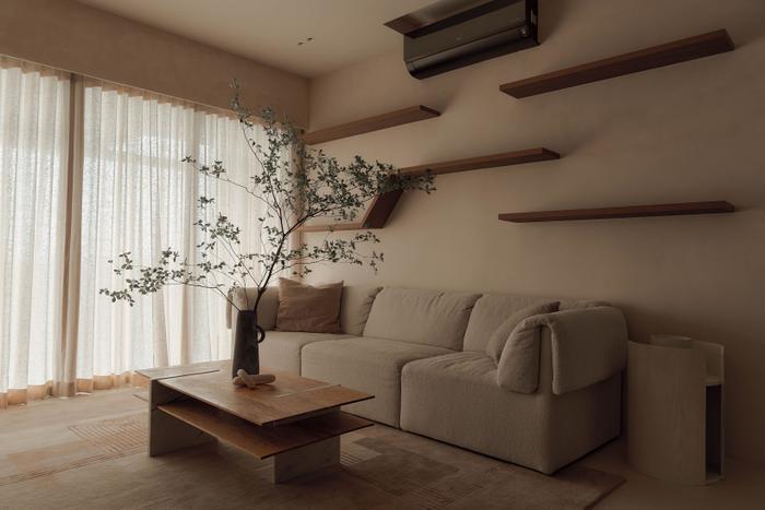 wabi sabi style living room