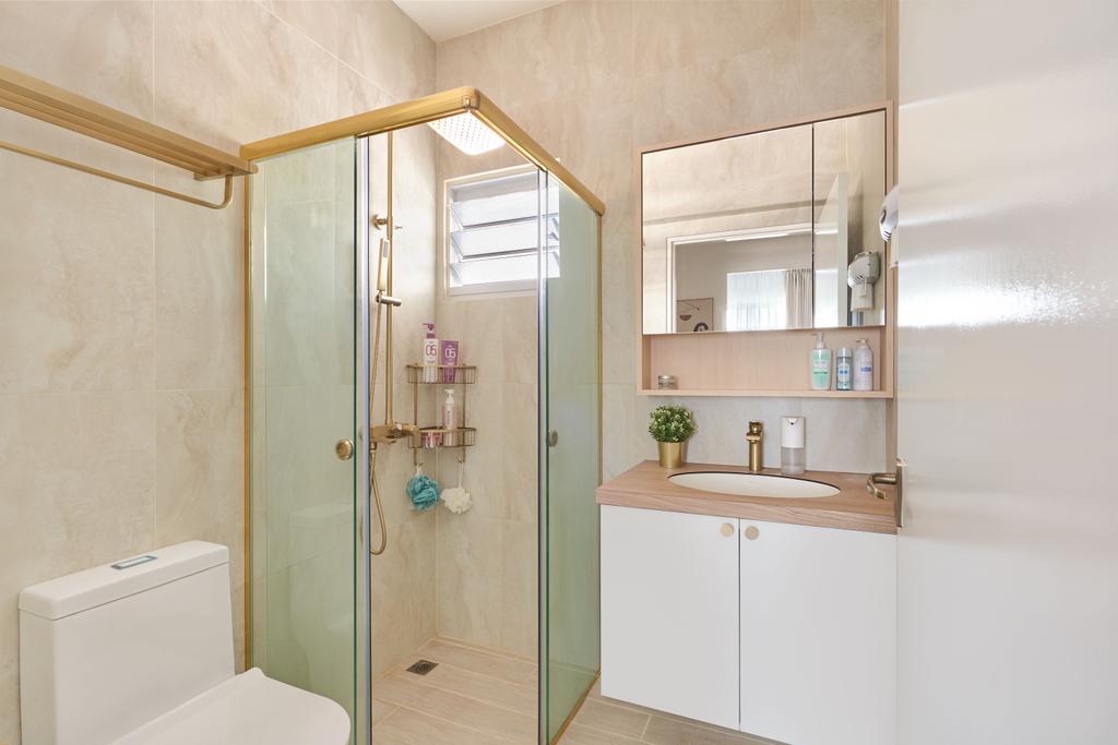 Modern, HDB, Bathroom, Chua Chu Kang Avenue 7, Interior Designer, Charlotte's Carpentry, Vanity, Bathroom Cabinet