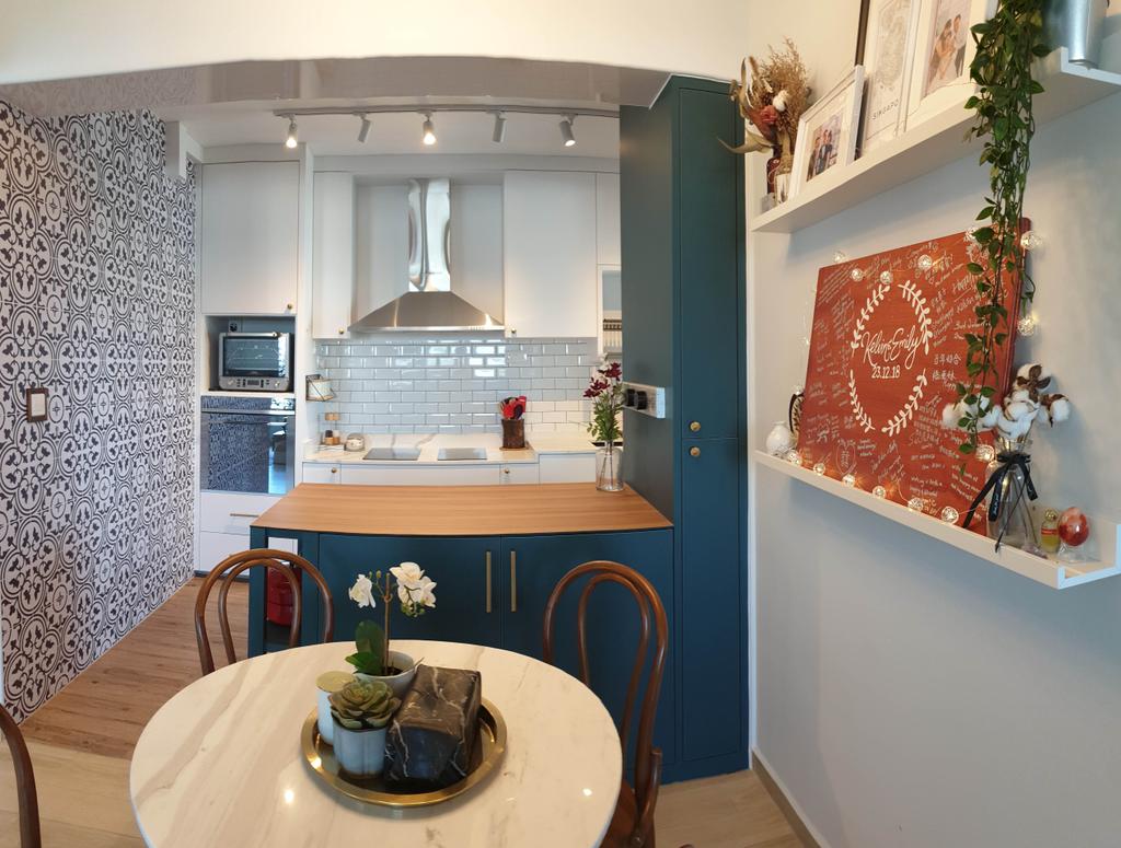Contemporary, HDB, Dining Room, Blossom @ Yishun, Interior Designer, Homemaker Builder