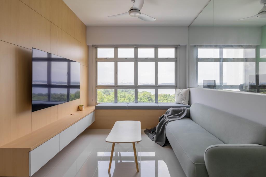 Modern, HDB, Living Room, Yishun Avenue 1, Interior Designer, Yang's Inspiration Design, Scandinavian