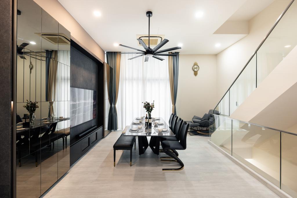 Contemporary, Landed, Dining Room, Paya Lebar Crescent, Interior Designer, U-Home Interior Design