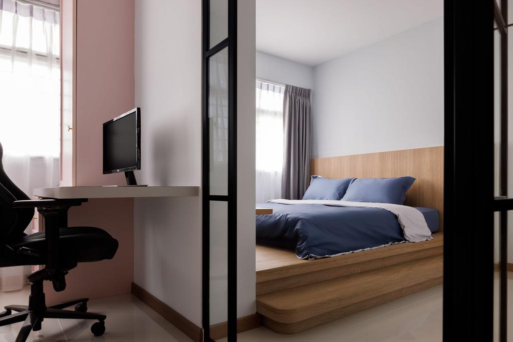 Contemporary, HDB, Bedroom, Northshore, Interior Designer, The Local INN.terior 新家室, Modern, Platform Bed