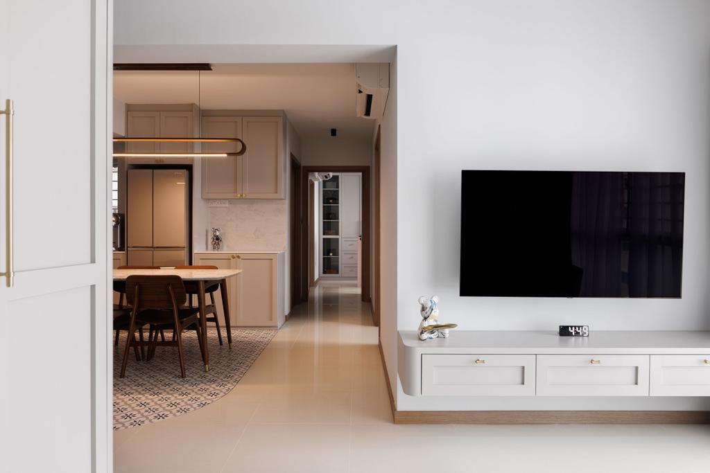 Contemporary, HDB, Living Room, Northshore, Interior Designer, The Local INN.terior 新家室