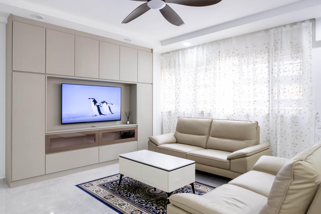 Contemporary, HDB, Living Room, Tampines Street 44, Interior Designer, Ovon Design, Eclectic