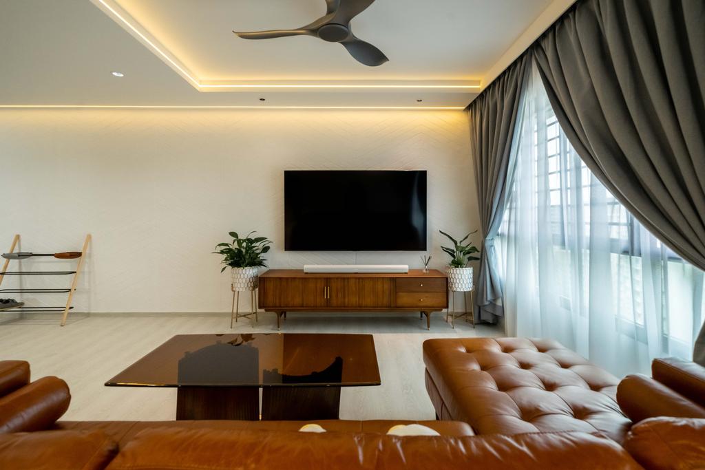 Modern, HDB, Living Room, Yishun Riverwalk, Interior Designer, Design 4 Space