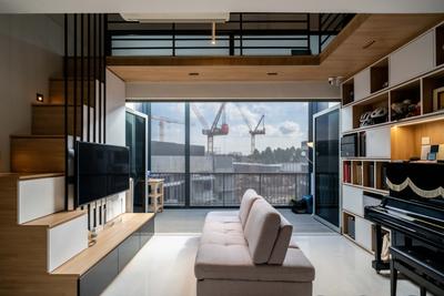 The Creek @ Bukit, Design 4 Space, Eclectic, Living Room, Condo, Loft, Mezzanine