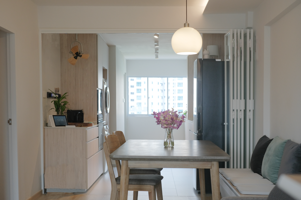 Modern, HDB, Dining Room, Dorset Road, Interior Designer, Fineline Design, Scandinavian