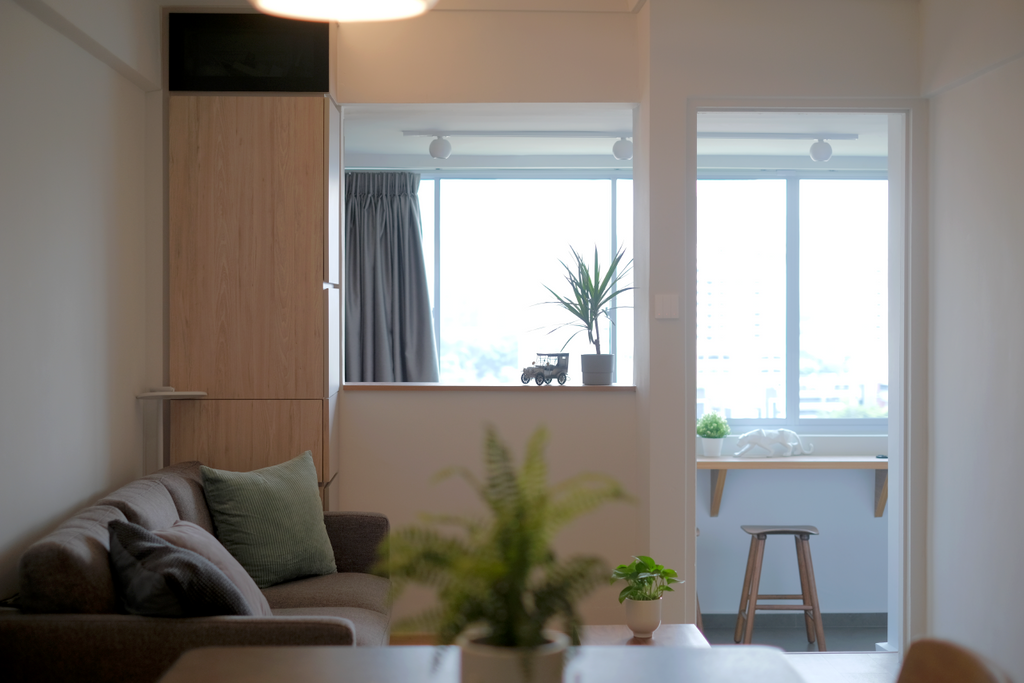 Modern, HDB, Living Room, Dorset Road, Interior Designer, Fineline Design, Scandinavian